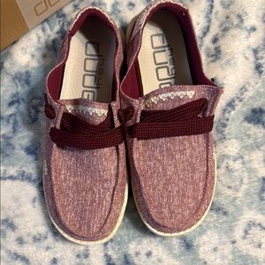 Hey Dude Maroon Casual Shoes